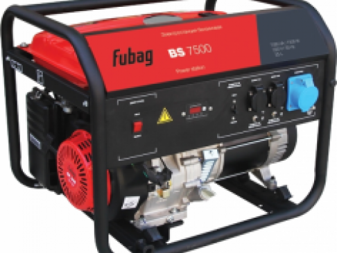 Бензиновый генератор FUBAG BS 7500, 7 кВт, 230В, 84 кг