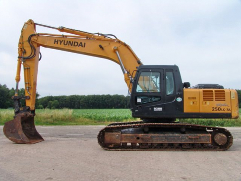 Аренда гусеничного экскаватора Hyundai R250 LC